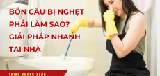 Bồn cầu bị nghẹt phải làm sao? Giải pháp nhanh tại nhà